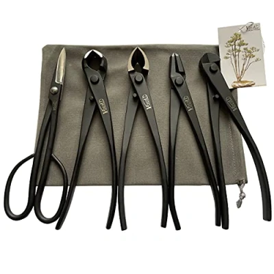 Afbeelding van vouiu 5 delige Bonsai Tool Set, Knop Cutter, Concave Wire Jin Tang, Schaar