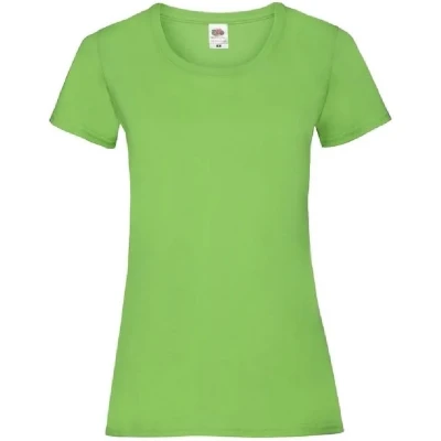 Afbeelding van Fruit Of The Loom Dames / Vrouwen Damens Fit Valueweight T shirt met korte mouwen (Lime) Maat S