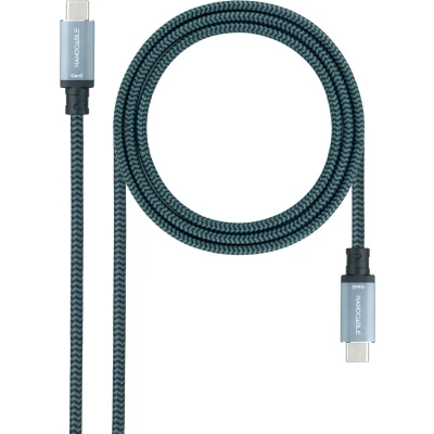 Afbeelding van Kabel USB C NANOCABLE 10.01.4101 L150 COMB Groen 1,5 m Zwart/Gris