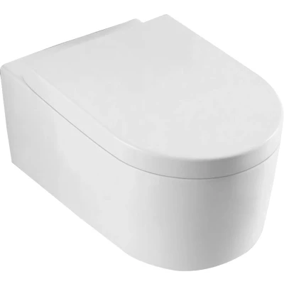 Afbeelding van Xellanz Arco wandcloset met toiletzitting softclose en quick release glans wit