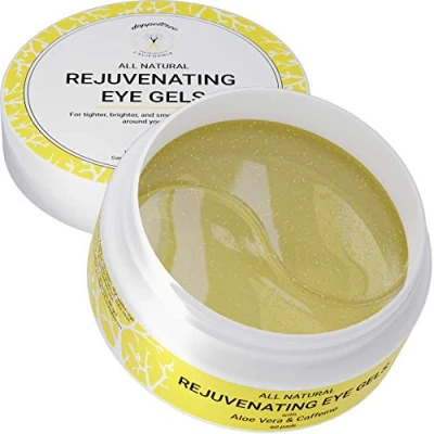 Afbeelding van Oogmasker Collageen Gel Pads, All Natural Cafeïne Under Eye Patch &amp; Mask (30 paar) Oogmaskers voor donkere kringen, gezwollen ogen en rimpels 24 karaats goud met collageen, hyaluronzuur, vitamine C Geformuleerd in San Francisco