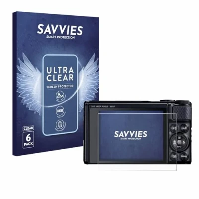 Afbeelding van Savvies Screenprotector voor Canon PowerShot SX740 HS Lite Folie Beschermfolie transparant (6 Stuks)