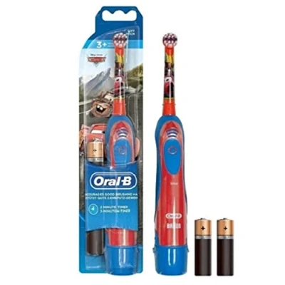 Afbeelding van Oral B Stages Power Kids Tandenborstel Op Batterij Met Disneyfiguur Uit Cars Of Prinses, Handvat 1 Opzetborstel