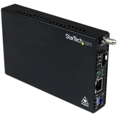 Afbeelding van StarTech.com Gigabit ethernet glasvezelmediaconverter met open SFP sleuf