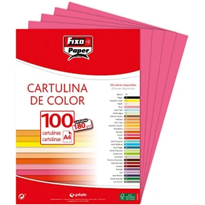 Afbeelding van Fixo Paper 1110454 Karton, A4, 100 stuks, fuchsia, 180 g