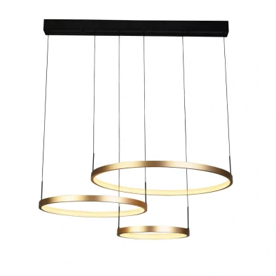 Afbeelding van Searchlight Design hanglamp Grace zwart met goud 20227 3GO