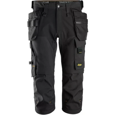 Afbeelding van Snickers 6178 AllroundWork 4 Weg Stretch Pirate Werkbroek met Holsterpockets Zwart 054