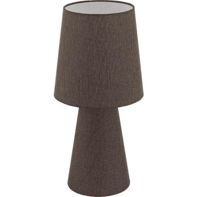 Afbeelding van EGLO Carpara Tafellamp, hoogte 47 cm, textiel, 12 W, bruin