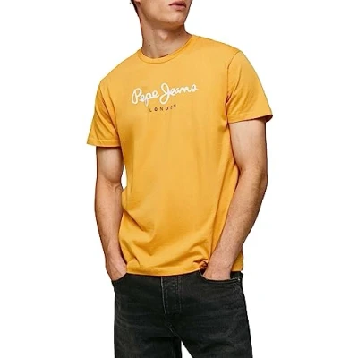 Afbeelding van Pepe Jeans EGGO Tshirt print, Heren, Maat: XXL, Ochre yellow