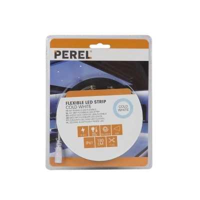 Afbeelding van 3 meter LED strip Koud wit Complete set Inkortbaar