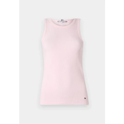Afbeelding van Tommy Hilfiger SLIM TANK Top, Dames, Maat: Small, Light pink