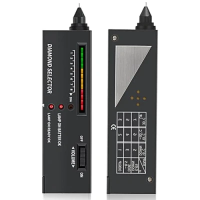 Afbeelding van Diamanttester, elektronische sieradentester, draagbare testgereedschapsset, professionele zeer nauwkeurige praktijk diamant selector, sieraden diamanttester voor diamant, kristal, agaat, jade