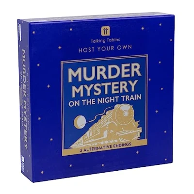 Afbeelding van Reusable Murder Mystery on the Train Kit Host Your Own Games Night Orient Express 1930s Themed Dinner Party 3 Alternative Endings Fancy Dress For Adults, After Dinner, Gift