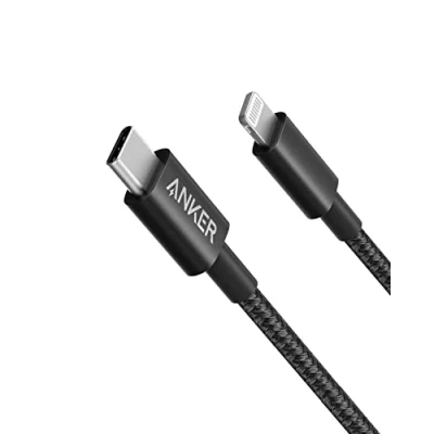Afbeelding van Anker 331 USB C naar Lightning Kabel, Nieuwe Nylon Oplaadkabel (180cm), Geschikt voor iPhone 13 Pro 12 Max 11 X XS XR 8 Plus, AirPods Pro, Ondersteunt Power Delivery