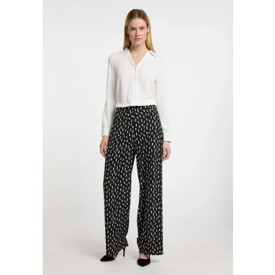 Afbeelding van Dreimaster Eucaly Broek, Dames, Maat: 40, Schwarz wollweiss