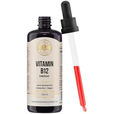 Afbeelding van I like it Clean® Vitamine B12 druppels (100 ml) synergistische formule bestaande uit de actieve vormen methyl en adenosylcobalamine zonder alcohol, veganistisch, laboratorium getest in