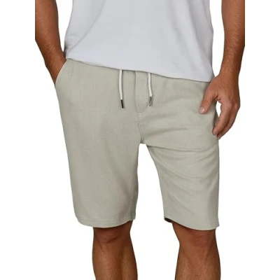 Afbeelding van riverso RIVOliver korte herenshorts, broek, bermuda, knielang, effen, wit, blauw, marineblauw, beige, zwart, groen, S, M, L, XL, XXL, 3XL, 4XL, 5XL, licht zand., 4XL