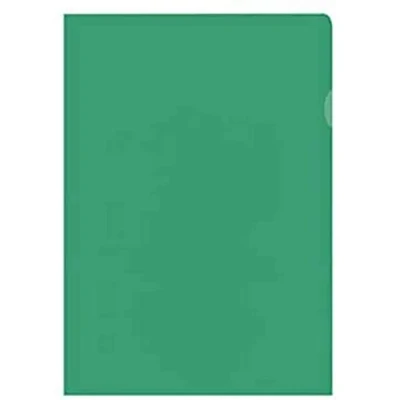 Afbeelding van Kangaro L map A4 PP 120 micron groen transparant 10 stuks K 34007