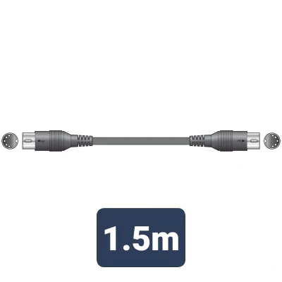 Afbeelding van Midi kabel 5 pins Din stekker aan beide zijde 1,5m