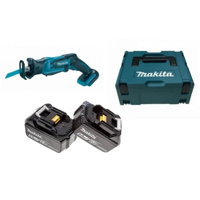 Afbeelding van Makita DJR183RTJ 18V Li ion accu reciprozaag set (2x5.0Ah) in Mbox