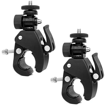 Afbeelding van Kogelkop flitsschoen adapter statiefkop klem 2 stuks articuleerd instelbare camera standaard 1/4 inch schroefadapter voor camera&#039;s, flitslicht, statief, DV monitor, LED lampen.