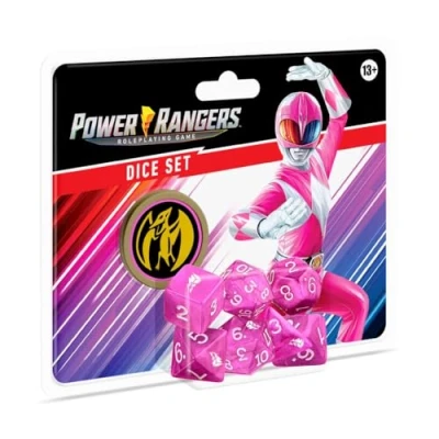Afbeelding van Power Rangers: RPG Dice Set Pink Dobbelstenenset Renegade Game Studios