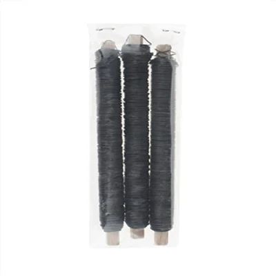 Afbeelding van GLOREX 6 2220 058 Wikkeldraad gegloeid, 3 x 100 g, 0,65 mm, zwart, voor het knutselen en binden van bloemstukken kransen