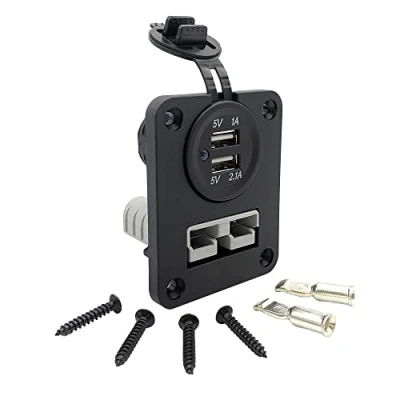 Afbeelding van Offgridtec Inbouwframe Anderson stekker usb stopcontact