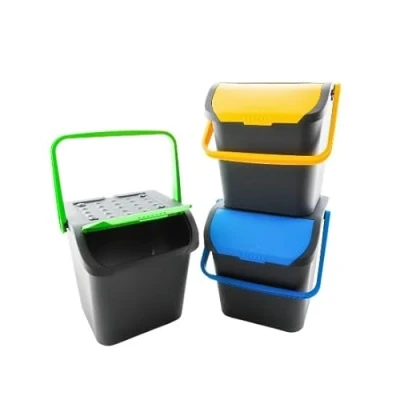 Afbeelding van Ecoplast Set van 3 vuilnisemmers ECOLOGIC 35L EC35