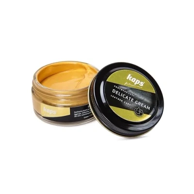Afbeelding van Kaps Schoencreme schoensmeer verzorgt het leer en geeft glans (405) Goud 50ml
