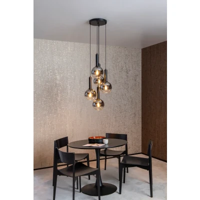 Afbeelding van Lucide MARIUS Hanglamp Ø 55 cm 5xE27 Zwart