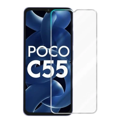 Afbeelding van Cadorabo 3x Pantser Film compatibel met Xiaomi Poco C55 Beschermende in KRISTALHELDER Getemperd (Tempered) Display beschermend glas 9H hardheid 3D Touch