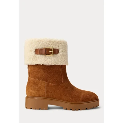 Afbeelding van Lauren Ralph Boots &#039;ALLYSON&#039; cognac / wolwit