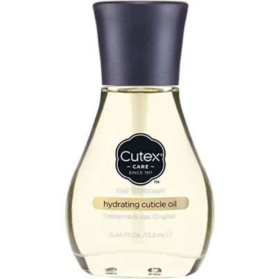 Afbeelding van Cutex Hydraterende nagelriemolie, geformuleerd met vitamine E &amp; zoete amandelolie, (13,6 ml) voor droge, broze en ruwe nagels, amandelgeur, dermatoloog getest