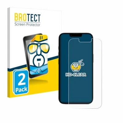 Afbeelding van BROTECT Screenprotector voor Apple iPhone 16e Folie Beschermfolie transparant (2 Stuks)