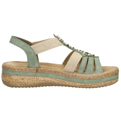 Afbeelding van Rieker Sandalen Plat mint Maat 43