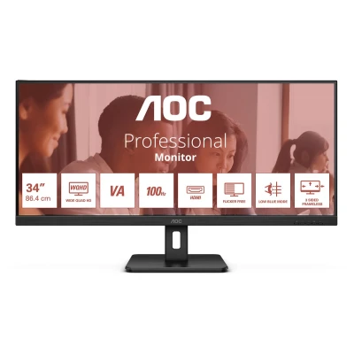 Afbeelding van Monitor AOC U34E2M WQHD 34&quot; 100 Hz