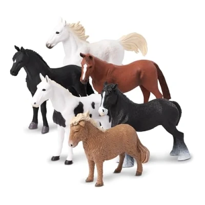 Afbeelding van Terra by Battat Paardenset gedetailleerd plastic miniatuur Horse Toys