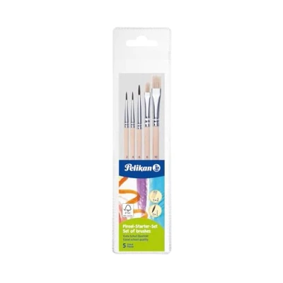 Afbeelding van Pelikan 718163 Startset penselen PI5/SB, geassorteerd, 5 stuks in etui