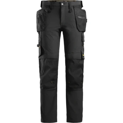 Afbeelding van Snickers 6271 Full Stretch Werkbroek met Holsterzakken Zwart/Zwart 44
