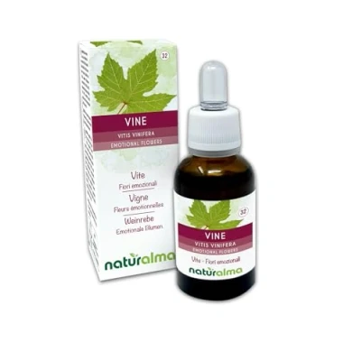 Afbeelding van Vine of Wijnrank (Vitis vinifera) Naturalma Bachbloesems Druppels 30 ml alcoholvrij vloeibaar extract Bloesemessences Veganistisch en