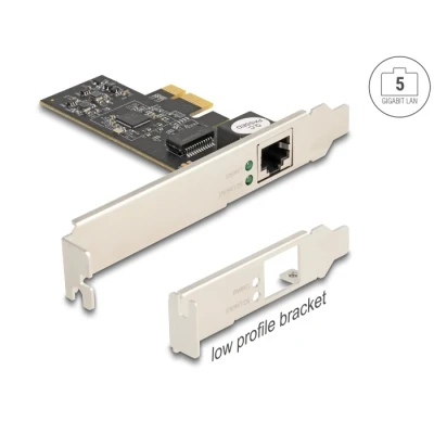 Afbeelding van Delock PCI Express x1 kaart naar 1 x RJ45 5 Gigabit LAN RTL812 (Mini Express), Netwerkkaarten