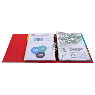 Afbeelding van Exacompta ref. 53345E 1 Ordner met hefboom Maxi Prem&#039;Touch® A4 80 mm rug mechaniek Afmetingen: 32 x 30 8 cm Formaat Kleur : Rood