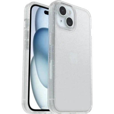 Afbeelding van OtterBox Symmetry Clear Case voor iPhone 15 / 14 13, Schokbestendig, Valbestendig, Dunne beschermende hoes, 3x getest volgens militaire standaard, Stardust