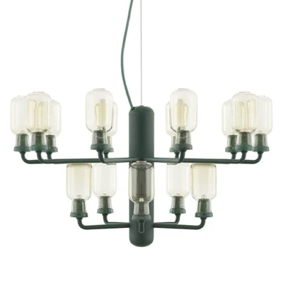 Afbeelding van Kroonluchter Normann Copenhagen Amp Small Gold Green