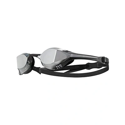 Afbeelding van TYR Tracer X Elite Racing gespiegelde Goggle, Sliver/Zwart/Zilver, uniek
