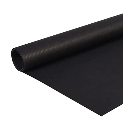 Afbeelding van Clairefontaine 195729C One Roll Kraft Laid Paper Kleur: Zwart Afmetingen: 10x0.70m 65g Geschenkverpakking, DIY, Ambachten