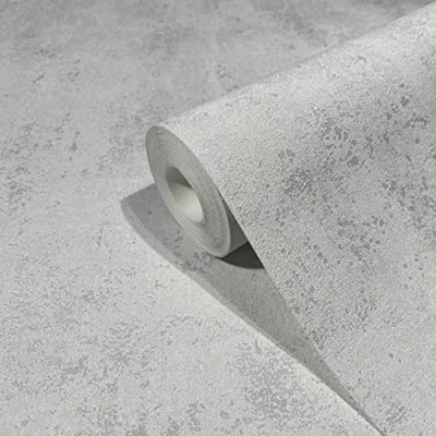Afbeelding van marburg isolatiebehang betonlook wit grijs isolerend effect warmtereflecterend energiebesparend vliesbehang 10,05 x 0,53 m Made in Germany
