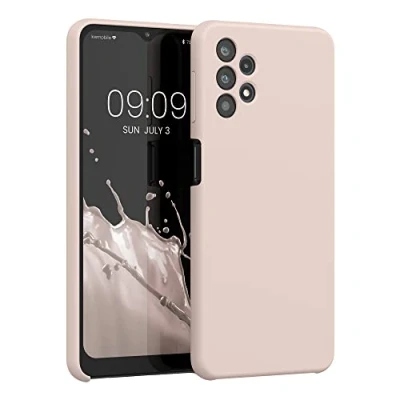 Afbeelding van kwmobile telefoonhoesje geschikt voor Samsung Galaxy A32 5G Hoesje met siliconen coating Smartphone case in kokosmelk