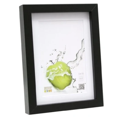 Afbeelding van Deknudt Frames fotolijst zwart met passe partout 30x45 / 40x60 cm